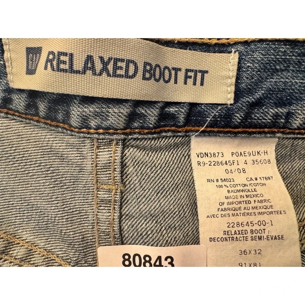 Gap Relaxed Boot Fit Jeans Mens 36x32 Vintage Y2K Medium Wash Denim 228645-00-1